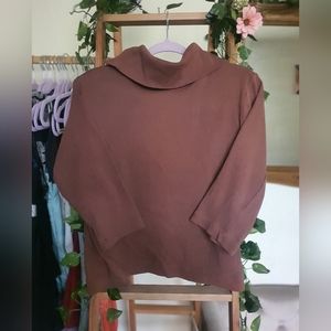 vintage Forenza quarter sleeve brown turtle neck